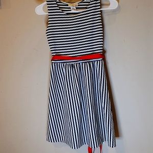 Girls size 10, perfect condition used, blue, white dress.